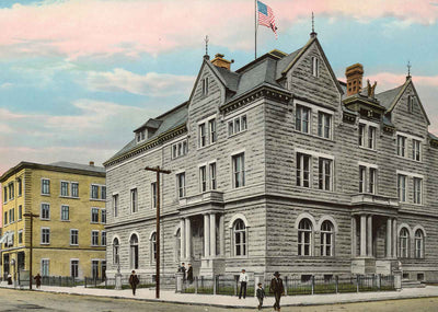 Post Office Paducah KY in 1906 Vintage Print (7 Sizes) - Archival Paper