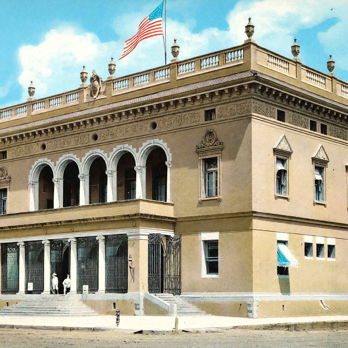 Post Office Baton Rouge in 1906 Vintage Print (7 Sizes) - Acid Free