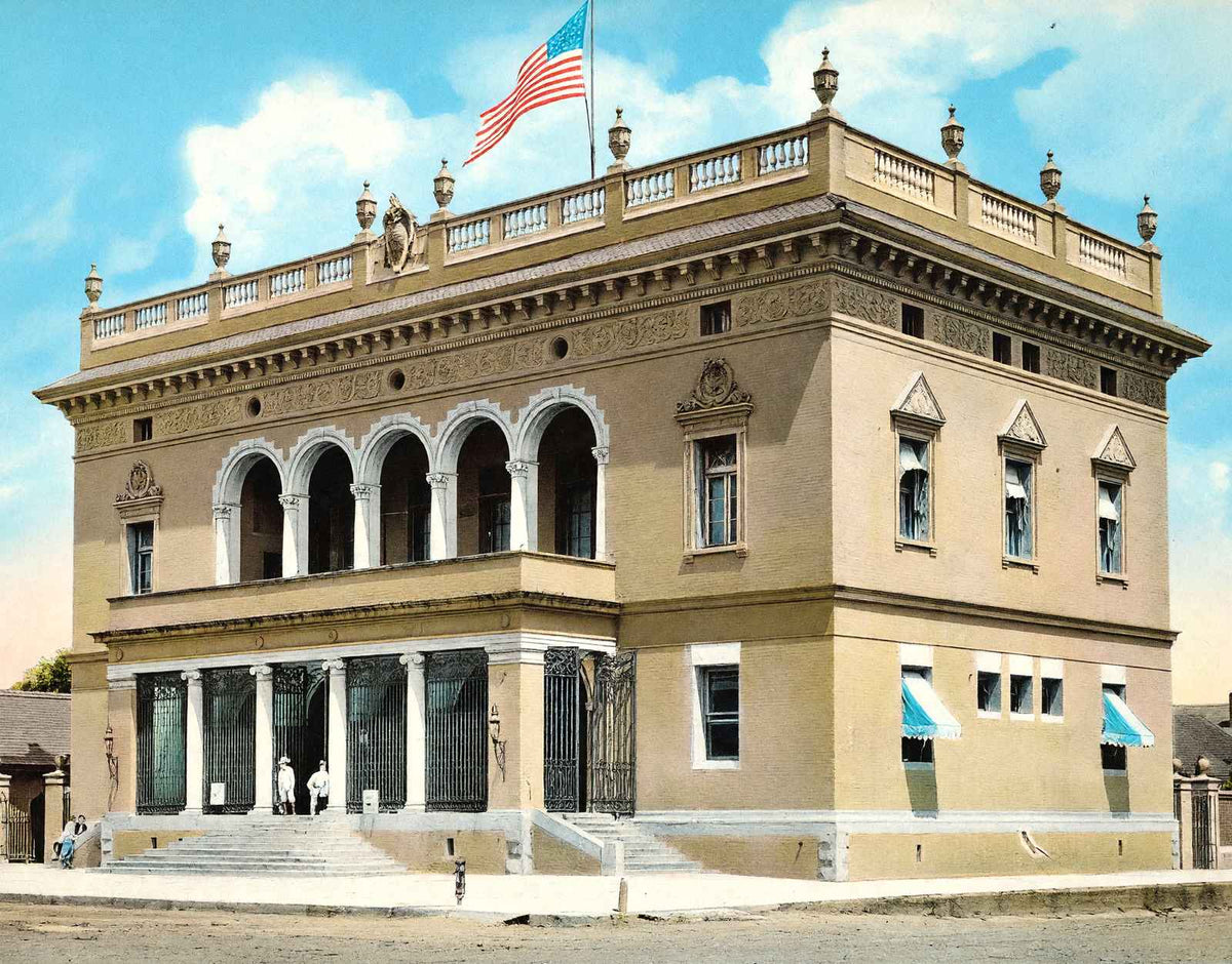 Post Office Baton Rouge in 1906 Vintage Print (7 Sizes) - Acid Free