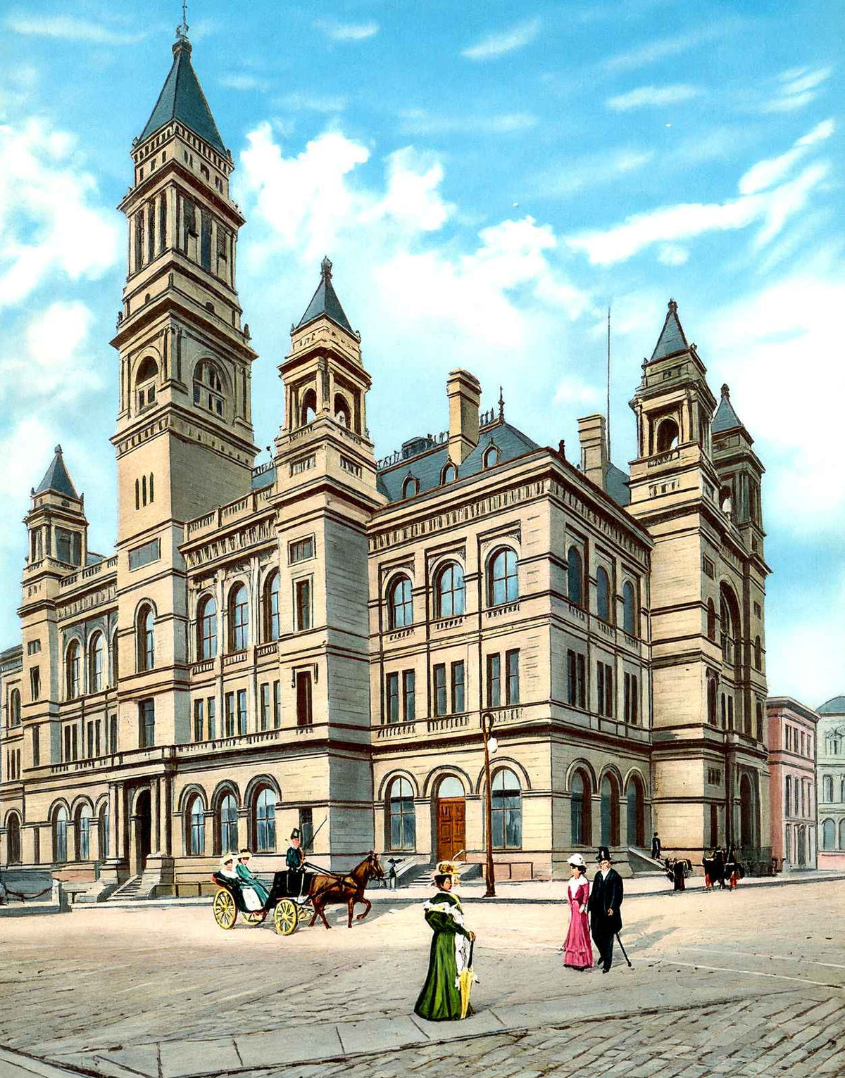 Post Office Baltimore Vintage Print (7 Sizes) - High Quality