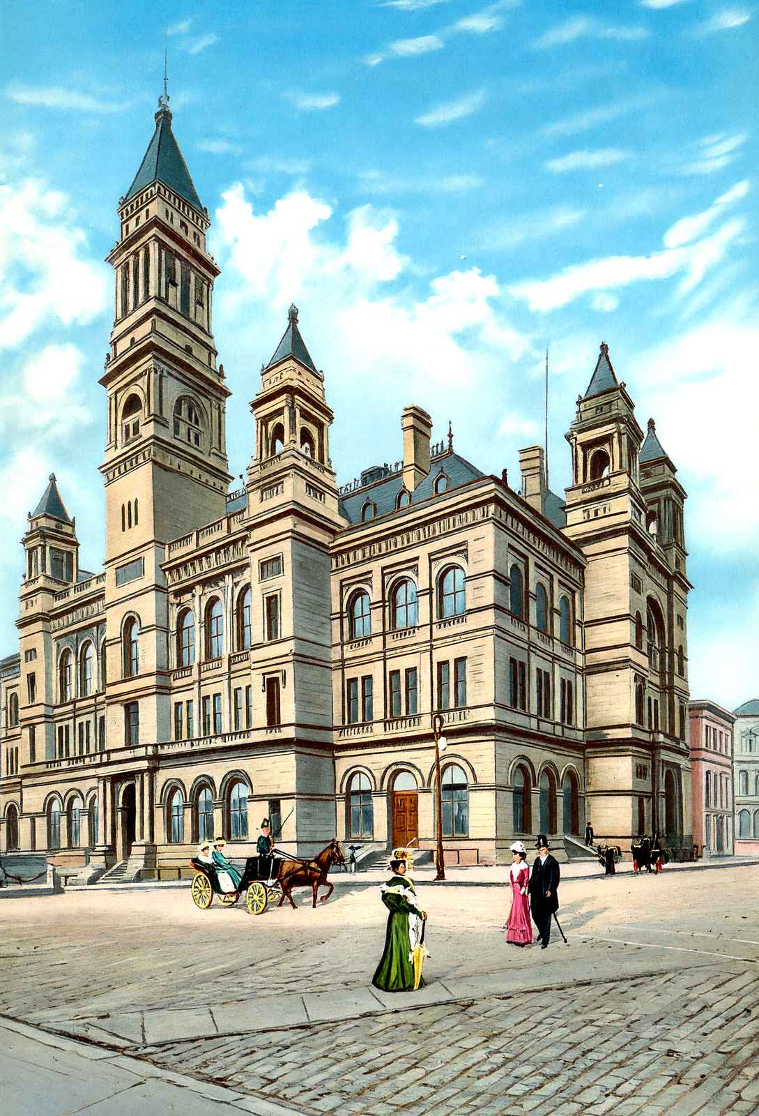Post Office Baltimore Vintage Print (7 Sizes) - High Quality