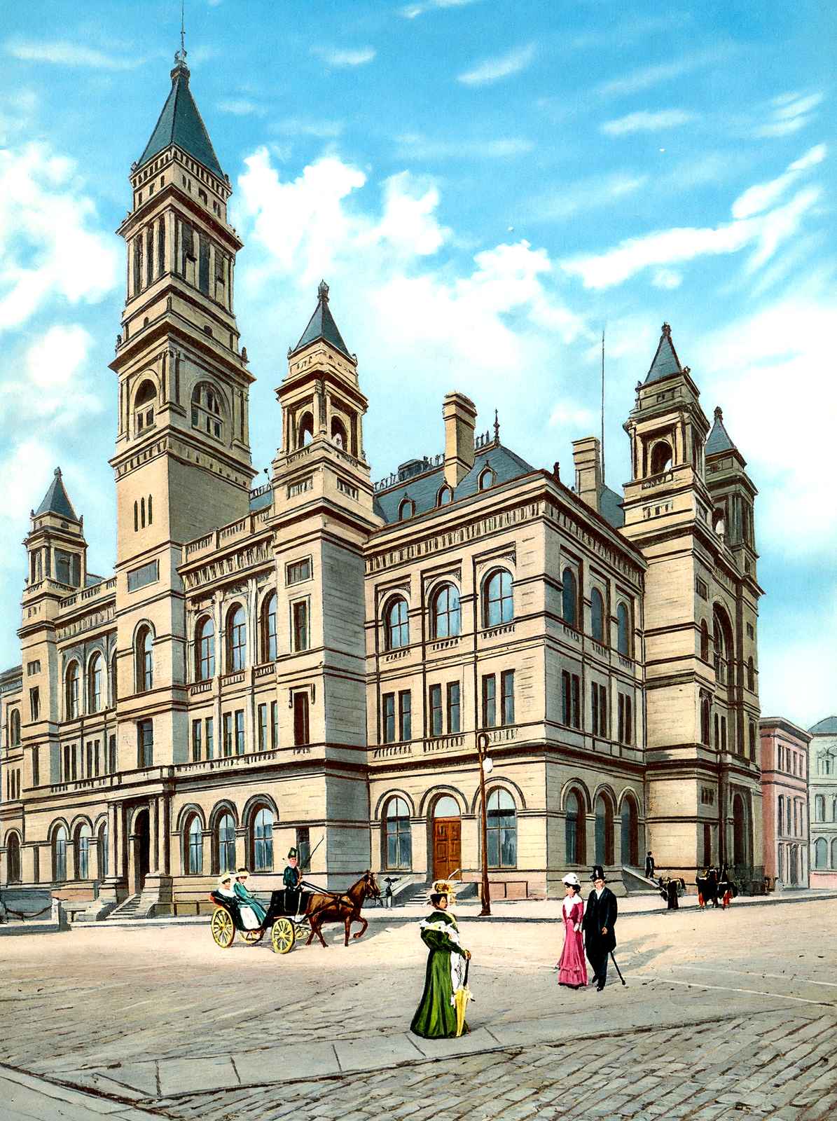 Post Office Baltimore Vintage Print (7 Sizes) - High Quality