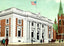 Post Office Waterbury CT in 1907 Vintage Print (7 Sizes) - Premium Print