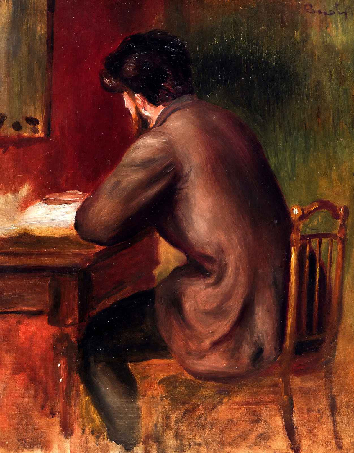 Posthumous Portrait of Frederic Bazille 1885 by Renoir Art Print (6 Sizes)