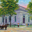 Post Office Muncie in 1908 Painting Print (7 Sizes) - Premium Print