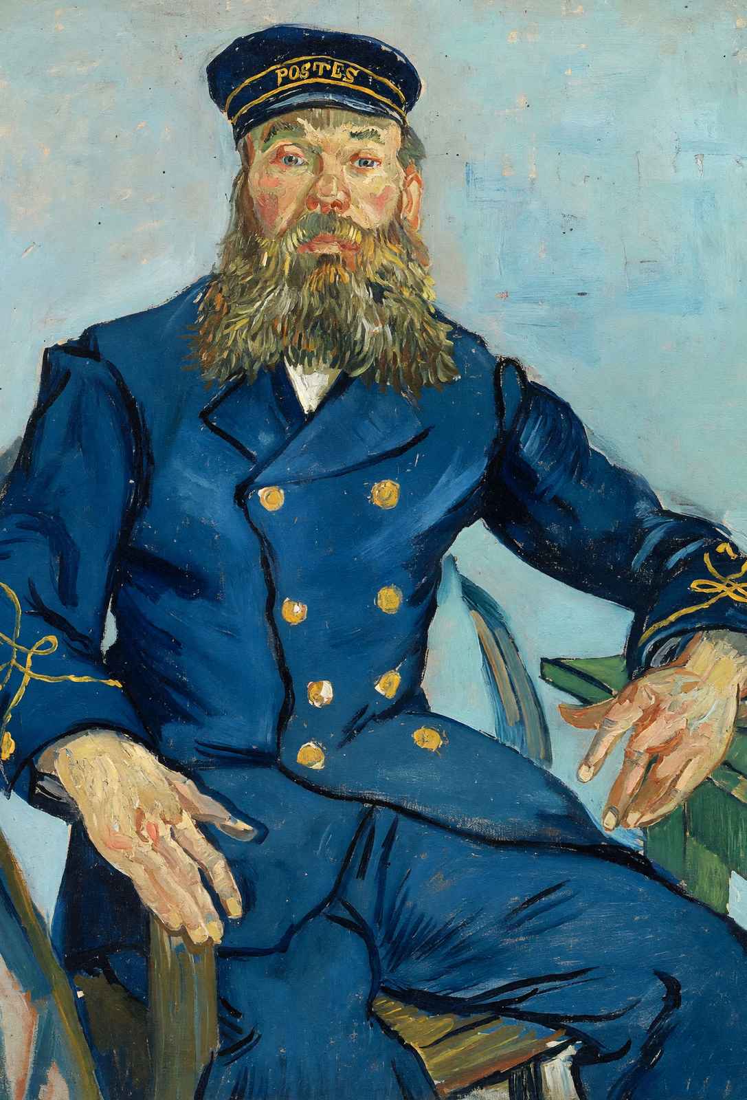 Postman Joseph Roulin Painting by Vincent van Gogh Art Print (6 Sizes)