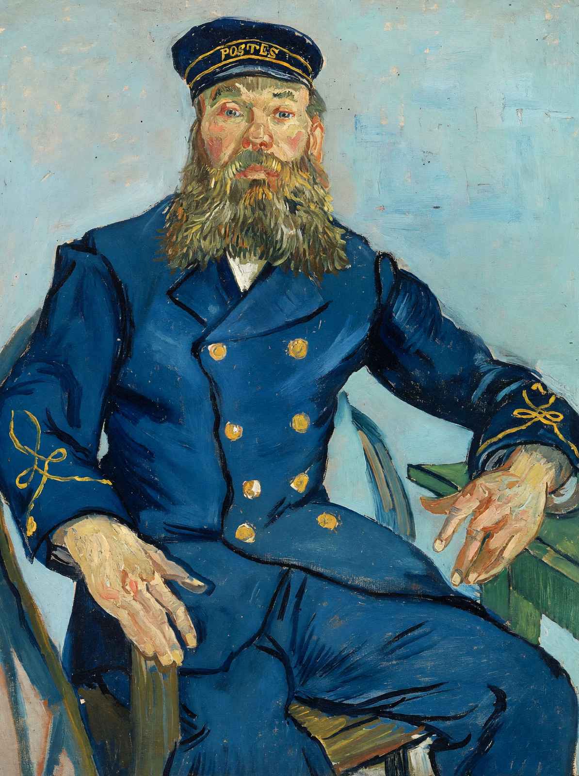 Postman Joseph Roulin Painting by Vincent van Gogh Art Print (6 Sizes)