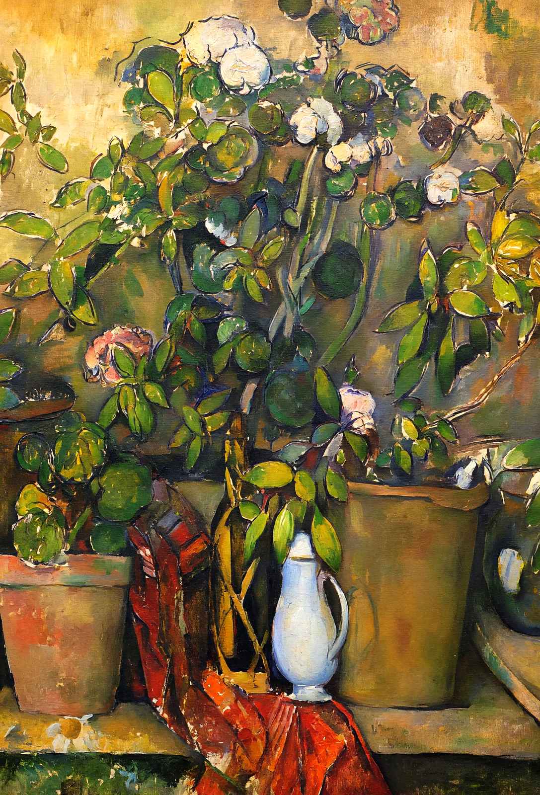 Potted Plants Art Print 1890 Painting by Paul Cezanne (6 Sizes) - Restored