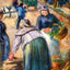 Potato Market, Boulevard Des Fosses, Pontoise 1882 Pissarro Art Print (6 Sizes)
