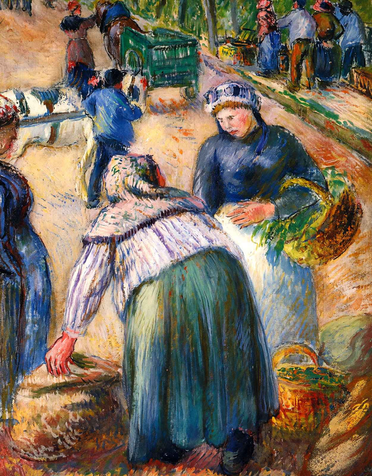 Potato Market, Boulevard Des Fosses, Pontoise 1882 Pissarro Art Print (6 Sizes)