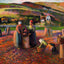 Potato Harvest painting by Camille Pissarro (1893)