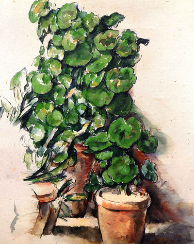 Pots of Geraniums art print by Paul Cezanne (1888)
