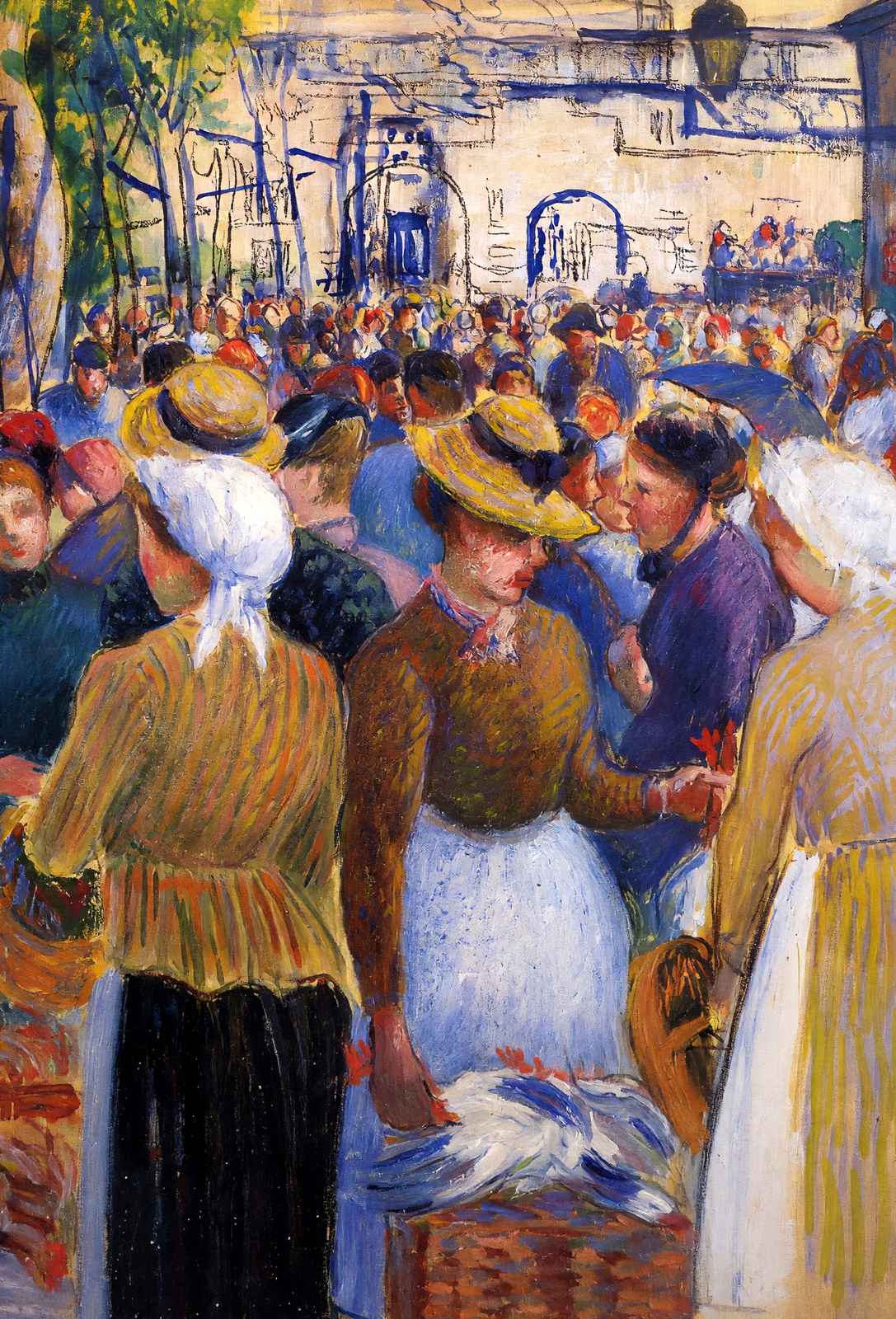 Poultry Market at Gisors Fine Art Print 1889 by Camille Pissarro (6 Sizes)