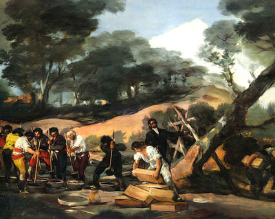 Powder Factory in the Sierra art print by Francisco Goya (1814)