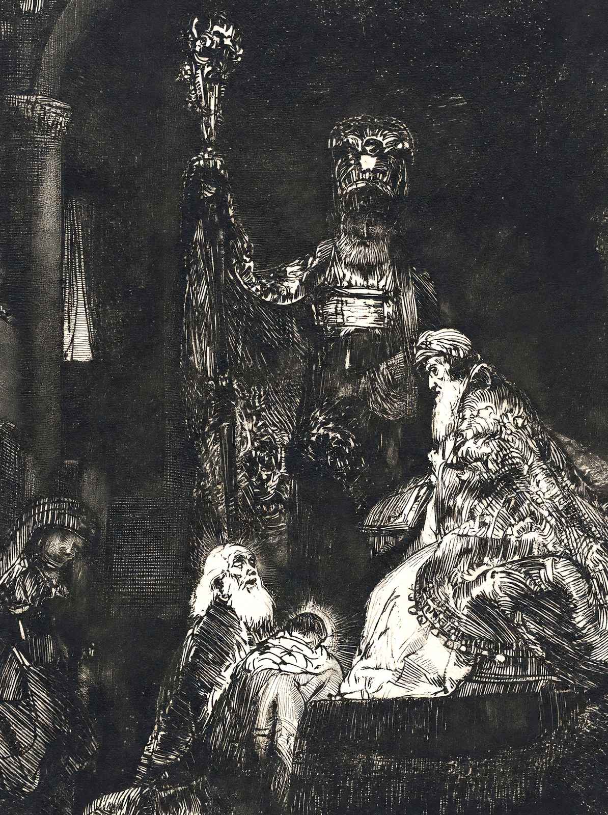 Presentation in the Temple Fine Art Print 1654 Painting by Rembrandt (6 Sizes)