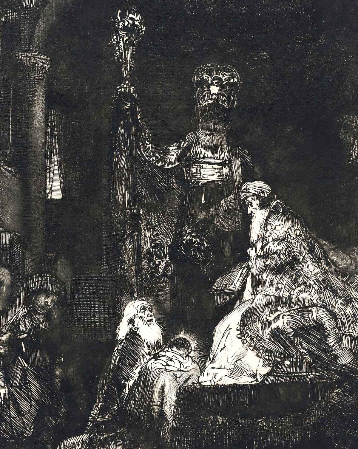 Presentation in the Temple art print by Rembrandt (1654)