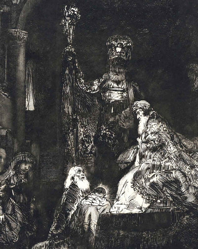 Presentation in the Temple art print by Rembrandt (1654)