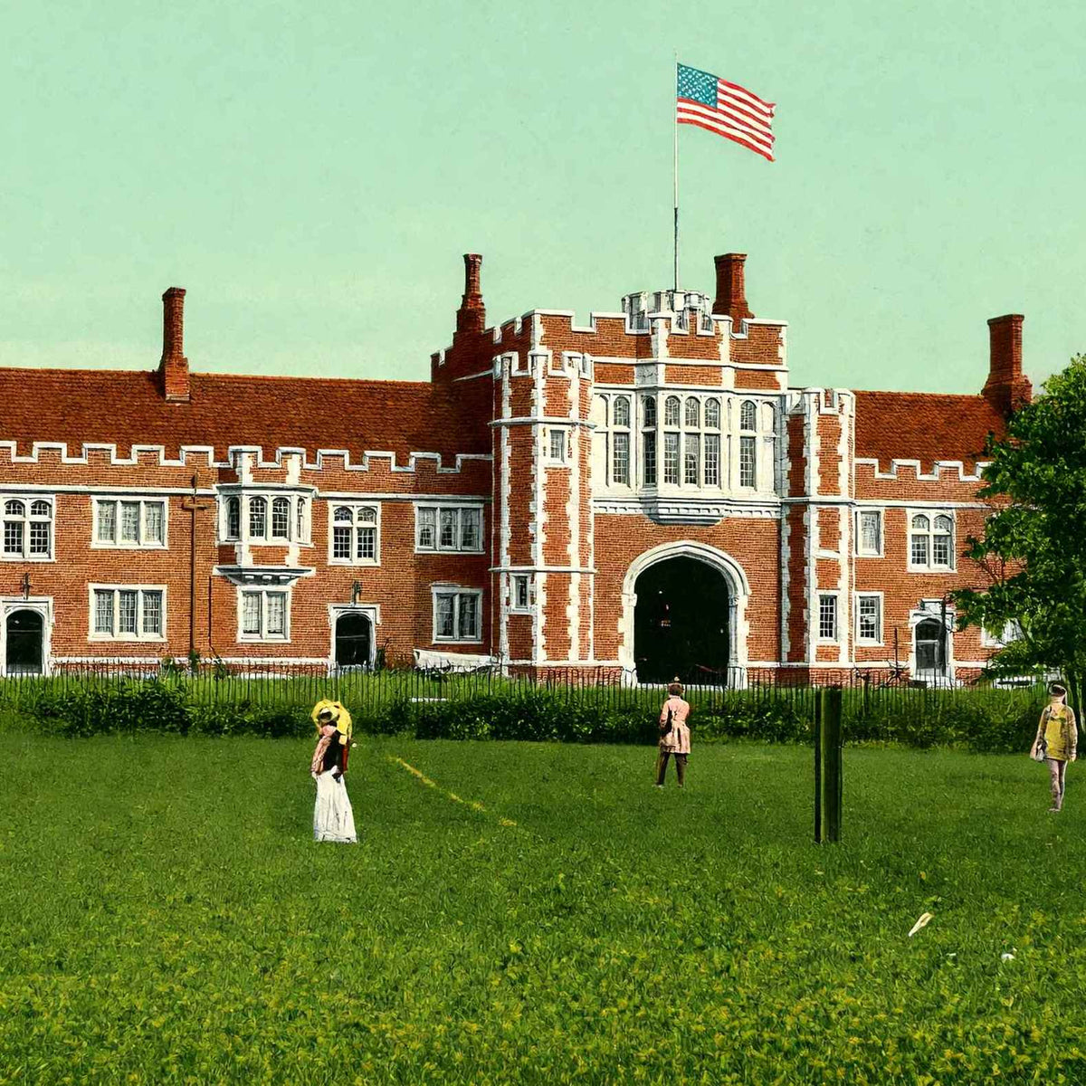 Princeton University Class of 1879 Dormitory Vintage Print (7 Sizes)