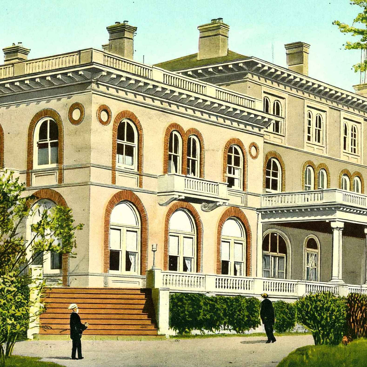 Princeton Inn Princeton in 1910 Vintage Print (7 Sizes) - Restored