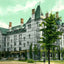 Princeton University Witherspoon Hall in 1910 Vintage Print (7 Sizes)