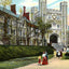 Princeton University Blair Hall in 1910 vintage print