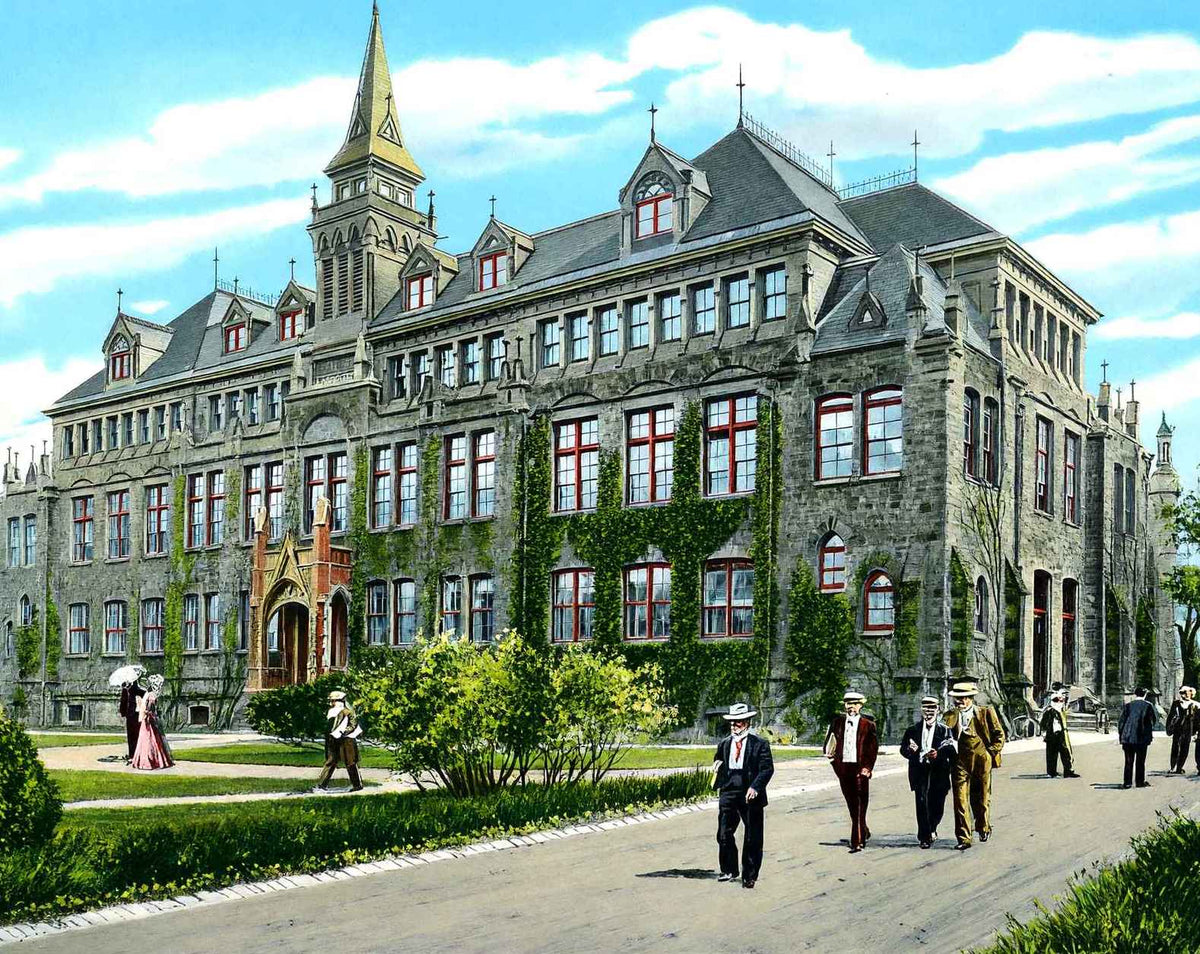 Princeton University Dickinson Hall vintage print