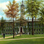 Princeton University Nassau Hall in 1910 vintage print