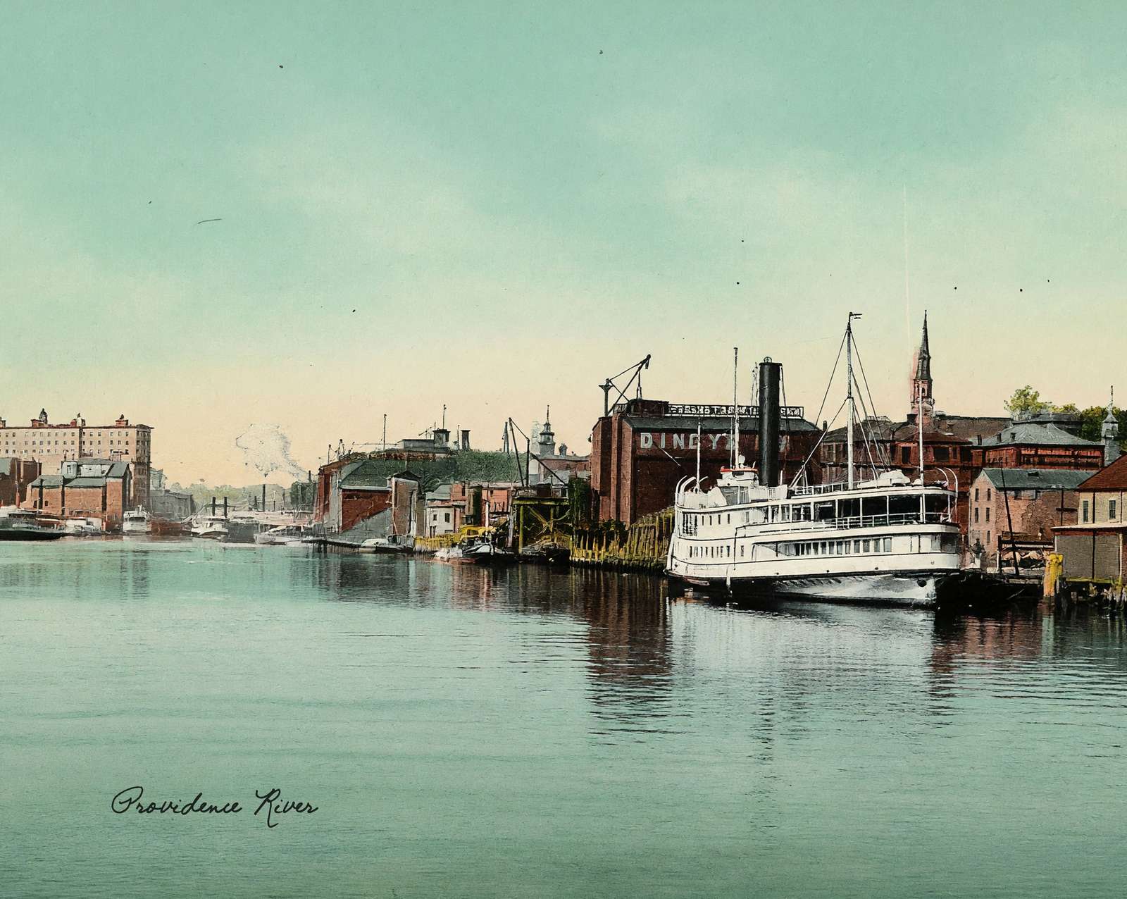 Providence River vintage print