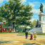 Betsy Williams Cottage and Roger Williams Statue Roger Art Print (7 Sizes)