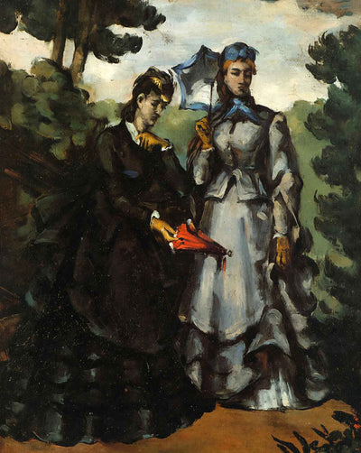 Promenade painting by Paul Cezanne (1871)