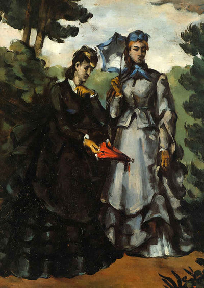 Promenade 1871 Painting by Paul Cezanne Art Print (6 Sizes) - Premium Print