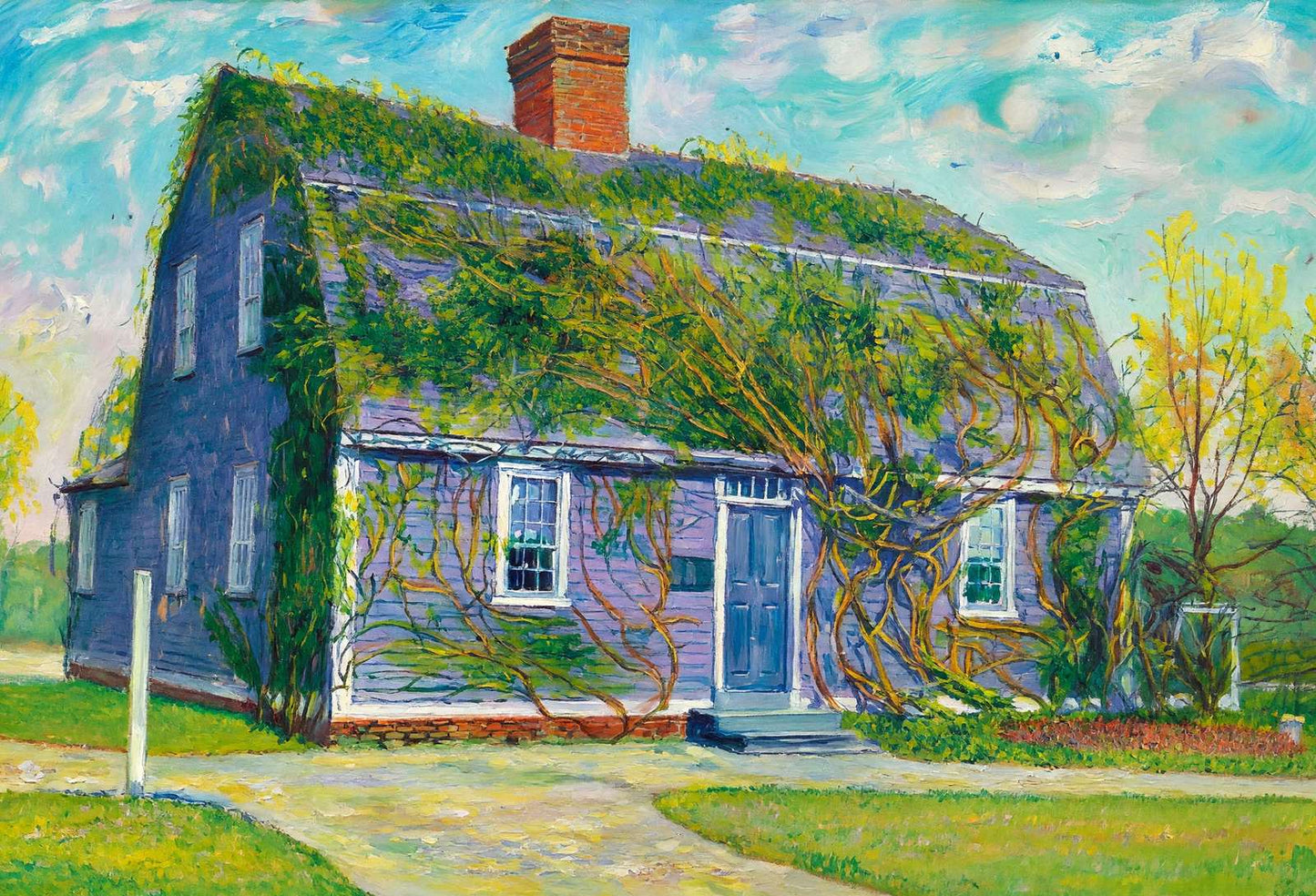 Betsy Williams Cottage Roger Williams Park Providence in 1908 Art Print