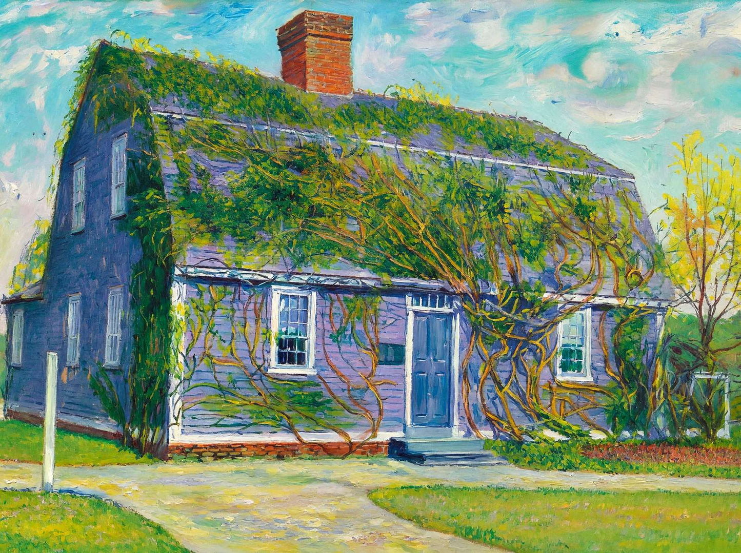 Betsy Williams Cottage Roger Williams Park Providence in 1908 Art Print