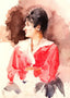 Profile of an Italian Woman 1873 Painting by Mary Cassatt Art Print (6 Sizes)