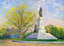 Roger Williams Statue and Betsy Williams Cottage Roger Art Print (7 Sizes)