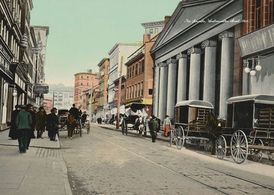 The Arcade Westminster Street Providence RI in 1907 Vintage Print (7 Sizes)