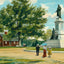Roger Williams House and Statue Roger Williams Park Providence Print (7 Sizes)