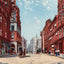 Pryor Street Atlanta Vintage Print (7 Sizes) - Retouched