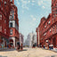 Pryor Street Atlanta Vintage Print (7 Sizes) - Retouched