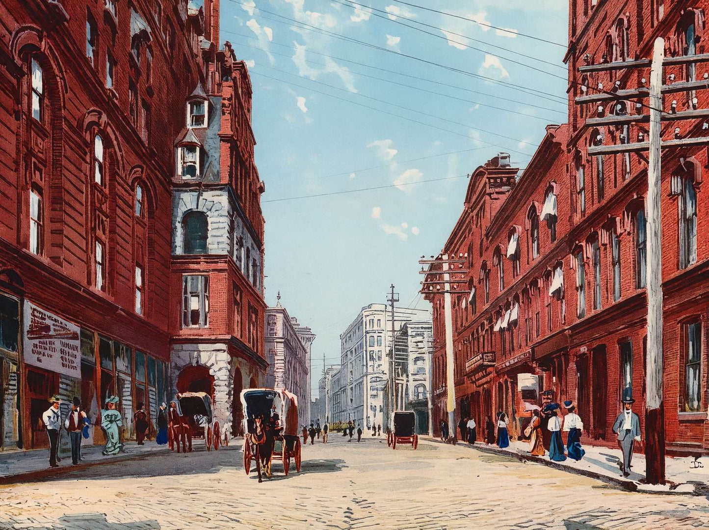 Pryor Street Atlanta Vintage Print (7 Sizes) - Retouched
