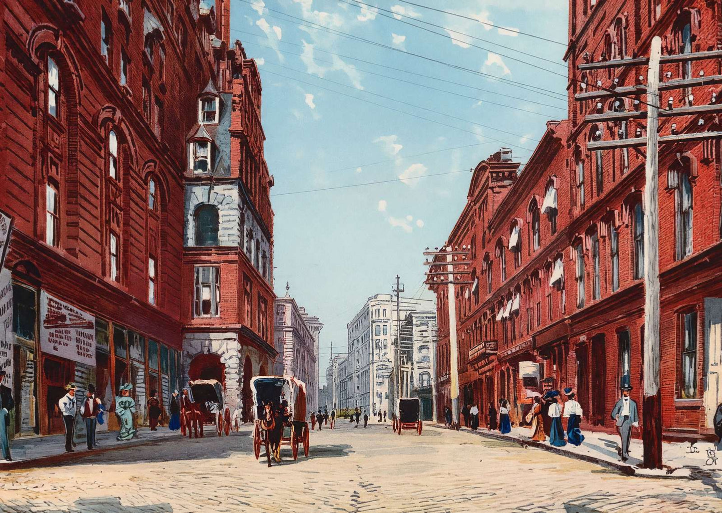 Pryor Street Atlanta Vintage Print (7 Sizes) - Retouched