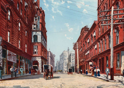 Pryor Street Atlanta Vintage Print (7 Sizes) - Retouched