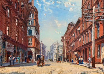 Pryor Street Atlanta in 1905 Art Print (7 Sizes) - High Quality