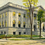 Public Library Fort Wayne in 1909 Art Print (7 Sizes) - Premium Quality