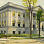 Public Library Fort Wayne in 1909 Art Print (7 Sizes) - Premium Quality