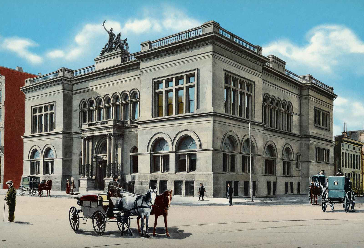 Public Library Indianapolis in 1905 Vintage Print (7 Sizes)