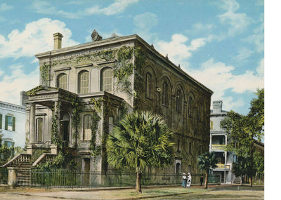 Public Library Savannah GA in 1905 Vintage Print (7 Sizes) - Premium Print