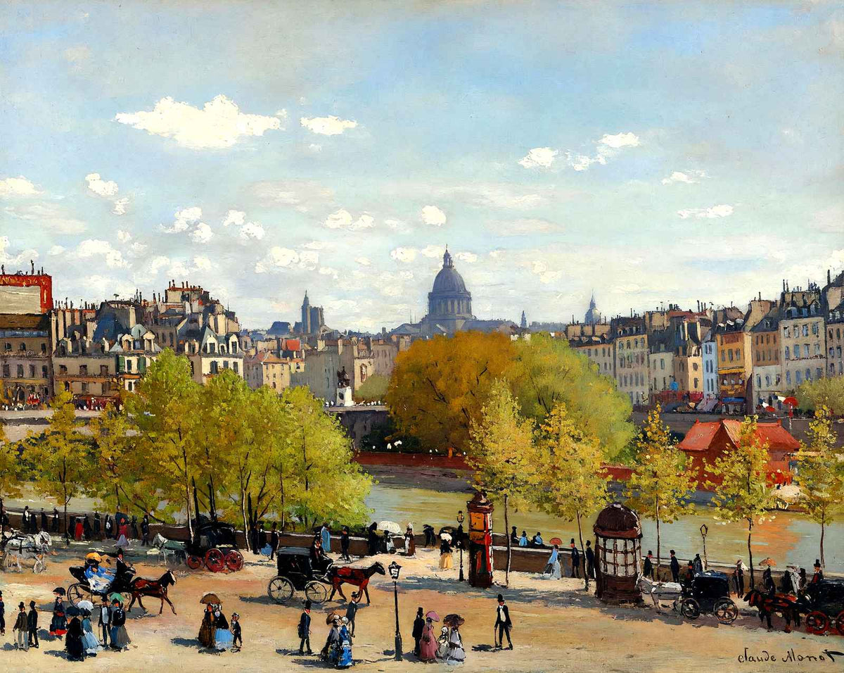Quai du Louvre fine art print by Claude Monet