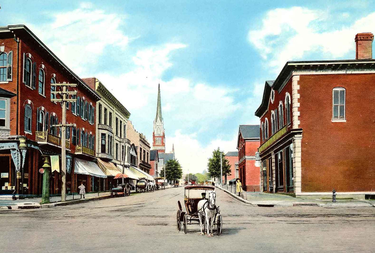 State Street East of Eighth Quincy Illinois in 1908 Vintage Print (7 Sizes)