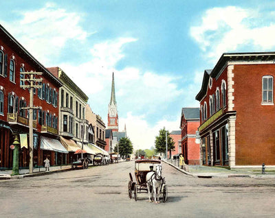 State Street East of Eighth vintage print